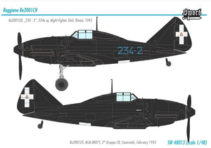 Sword 48013 Reggisnr Re2001CN Night Fighter 1/48 – immagine 2