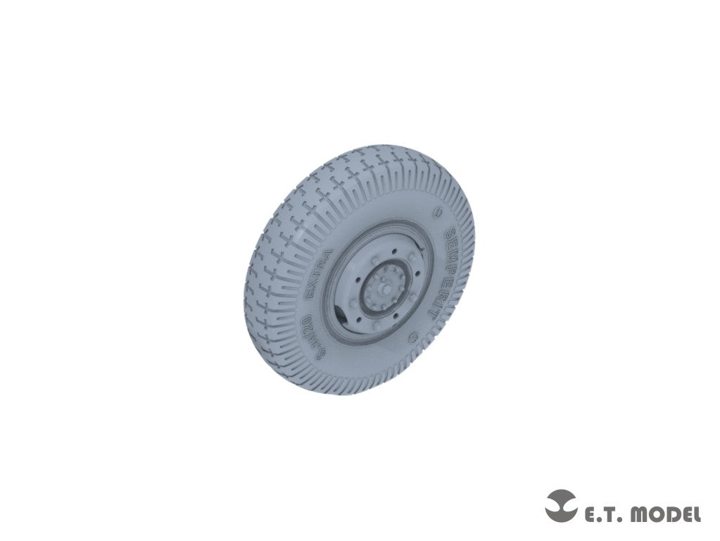 ET Model P35-105 WWII German Sd.Kfz.234 Large Diameter Weighted Wheels Type.5 1/35 – image 4