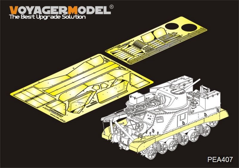 Protections de chenilles pour véhicule de dépannage de char américain M31 de la Seconde Guerre mondiale, modèle Voyager PEA407, pour TAKOM 2088 au 1/35