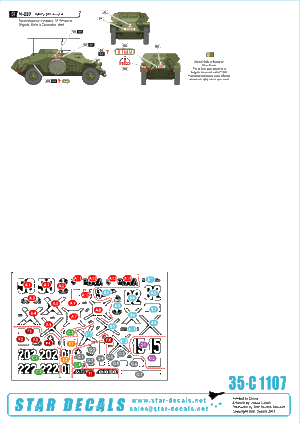 Star Decals 35-C1107 Ase et chars d&amp;#39;Europe de l&amp;#39;Est (mixte) 1/35 – image 2