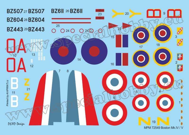 Special Hobby 72413 Boston Mk. IV/ V &amp;#39;The Last Version in RAF and Free French Service&amp;#39; 1/72 – immagine 2