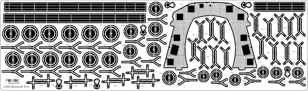 Pontos 27001F1 BISMARCK 1941 Detail Up Set Advanced 1/200 – Bild 7
