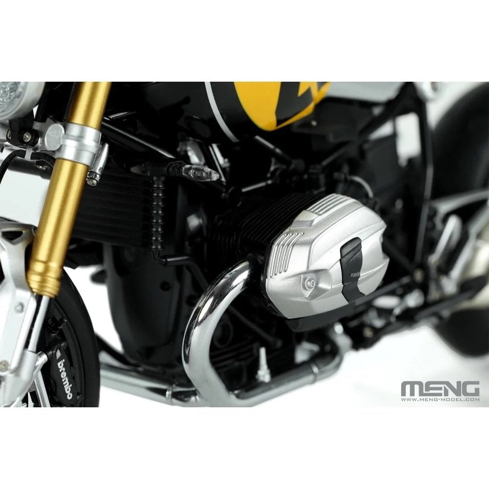 Meng Model MT-003u BMW R nineT Option 719 Black Storm Metallic Vintage Pre-coloured Edition 1/9 – Bild 4