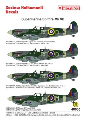 Techmod 48005 - Supermarine Spitfire Mk VB 1/48 – image 2
