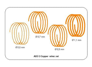 Aber ADZ-03 Wires set (diameter 0.5; 0.7; 0.9; 1.1 mm, length 1m each)