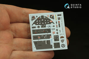 Quinta Studio QD32172 F8F-1 Bearcat 3D-Printed colored Interior on decal paper (Trumpeter) 1/32 – image 4