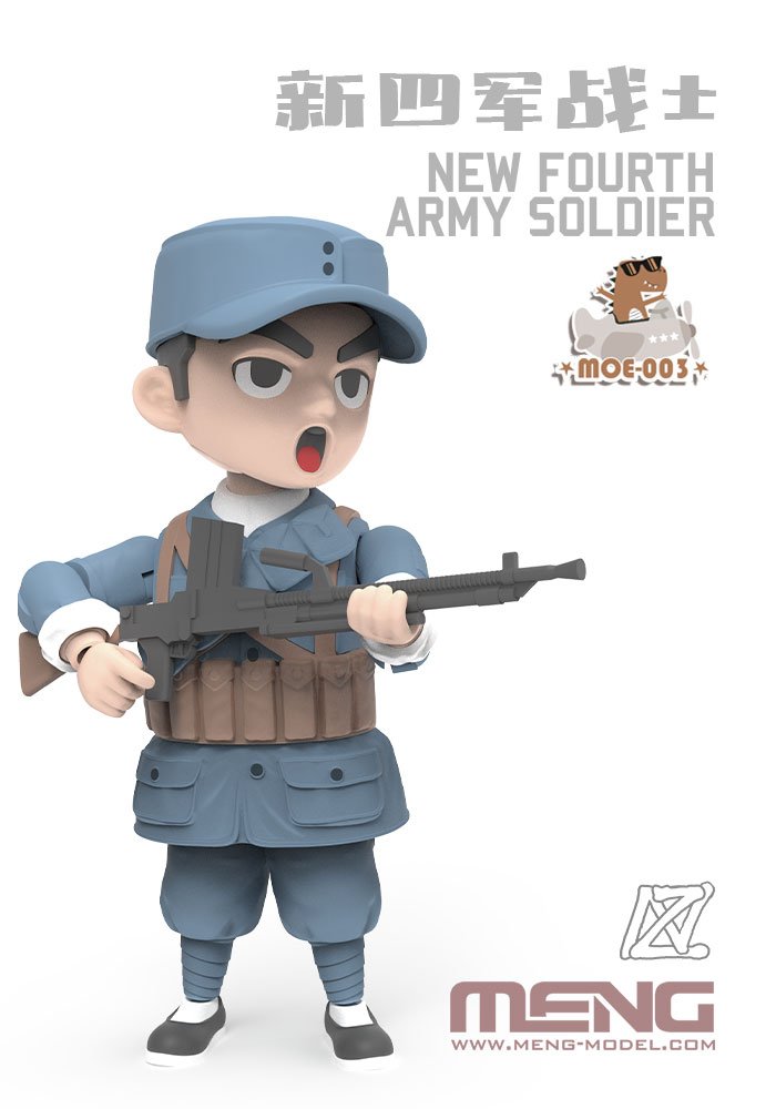 Meng Model MOE-003 New Fourth Army Soldier 100mm – imagen 5