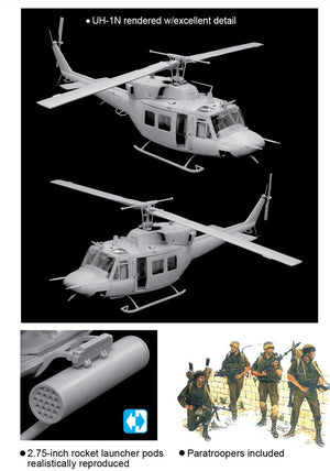 Dragon 3543 Modern AFV Series Israeli Anafa Helicopter w/Paratroopers 1/35 – imagen 2