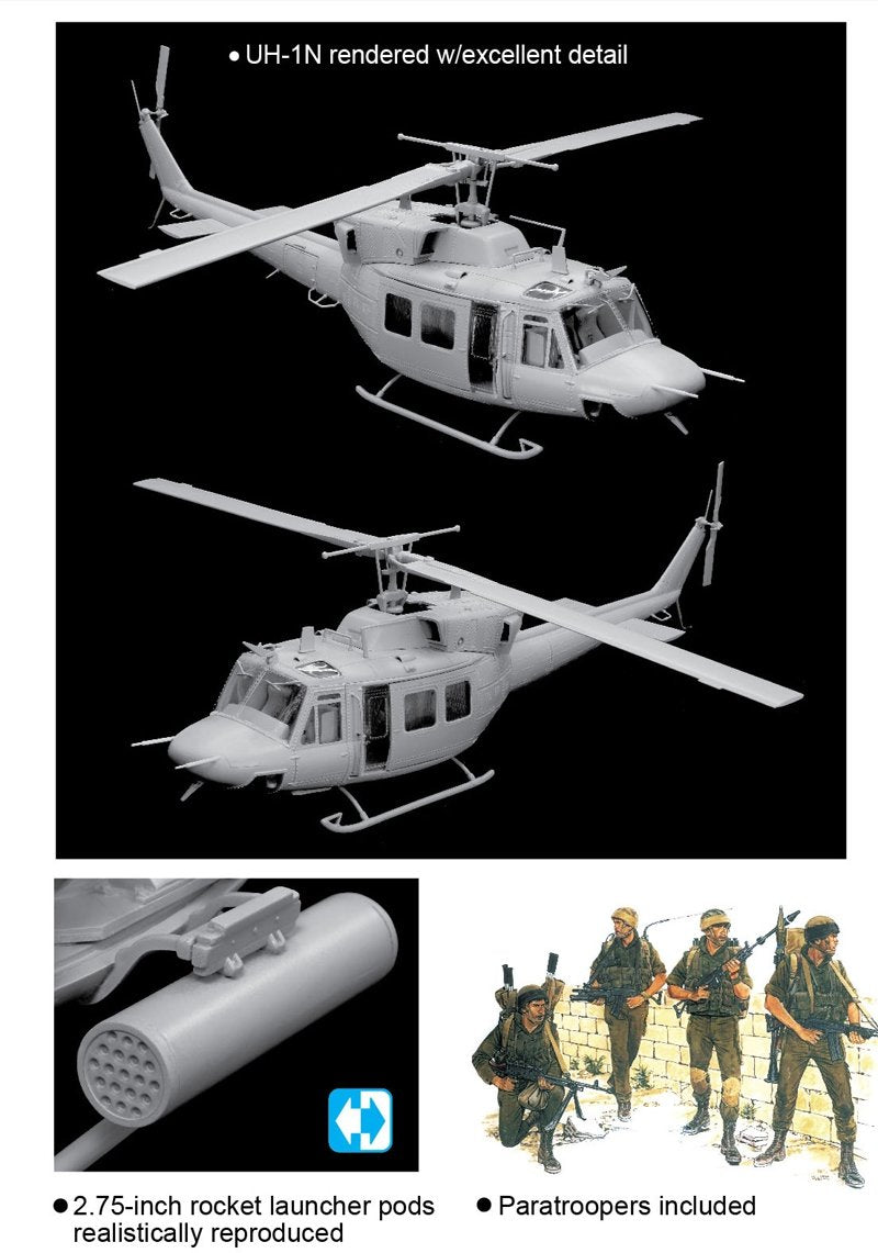 Dragon 3543 Modern AFV Series Israeli Anafa Helicopter w/Paratroopers 1/35 – imagen 2