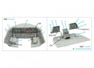 Intérieur imprimé en 3D et coloré sur papier décalcomanie (Zvezda) pour le Mi-17 (Mi-8MT version export) de Quinta Studio QDS-48354 (petite version) à l&amp;#39;échelle 1/48 – image 2