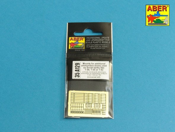 Supports Aber 35A129 pour boîtes de munitions supplémentaires utilisées sur les tanka soviétiques comme : T-54 ; T-55 ou T-62 (1/35) – image 8