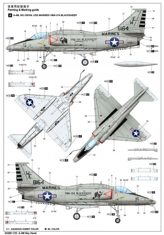 Trumpeter 02268 A-4M Skyhawk 1/32 – immagine 3