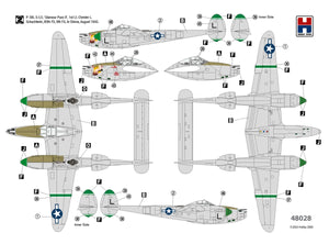 Hobby 2000 48028 P-38L Lightning 80th Fighter Squadron (ACADEMY+ CARTOGRAF + MASKI) 1/48 – Bild 2
