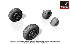 Armory Models AW72032b Sukhoj Su-27 Flanker wheels 1/72 – Bild 3
