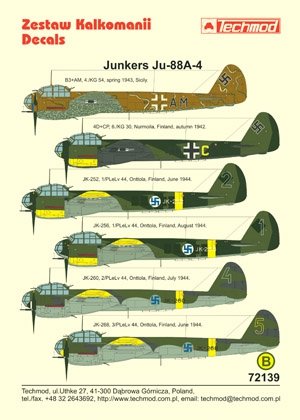 Techmod 72139 - Junkers Ju 88A-4 1/72 – immagine 2