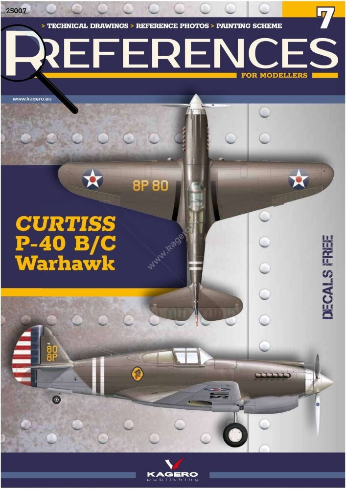 Kagero 25007 Curtiss P-40 B/C Warhawk - Références pour les maquettistes