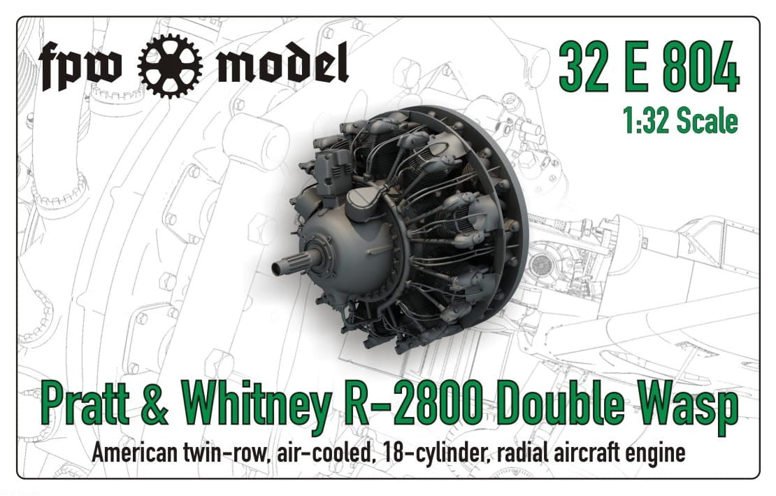 FPW Model 32P804 Pratt &amp; Whitney R-2800 Double Wasp (Full) 1/32