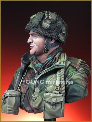 Young Miniatures YM1834 Parachutiste britannique Europe du Nord-Ouest Seconde Guerre mondiale 1/10  – image 3