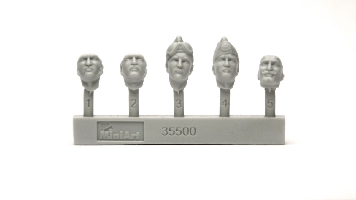 MiniArt 35500 Italian Tank Crew. Resin Heads 1/35 – immagine 5