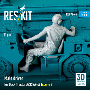 RESKIT RSF72-0066 Conducteur masculin pour tracteur de terrassement A/S32A-49 (scène 2) (1 pièce) (Impression 3D) 1/72  – image 2