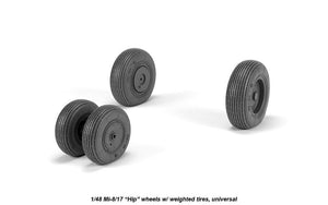 Armory Models AW48038 Mil Mi-8/17 Hip wheels w/ weighted tires 1/48 – zdjęcie 2