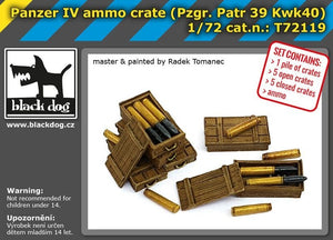 Black Dog T72119 Panzer IV ammo crate 1/72 – image 2
