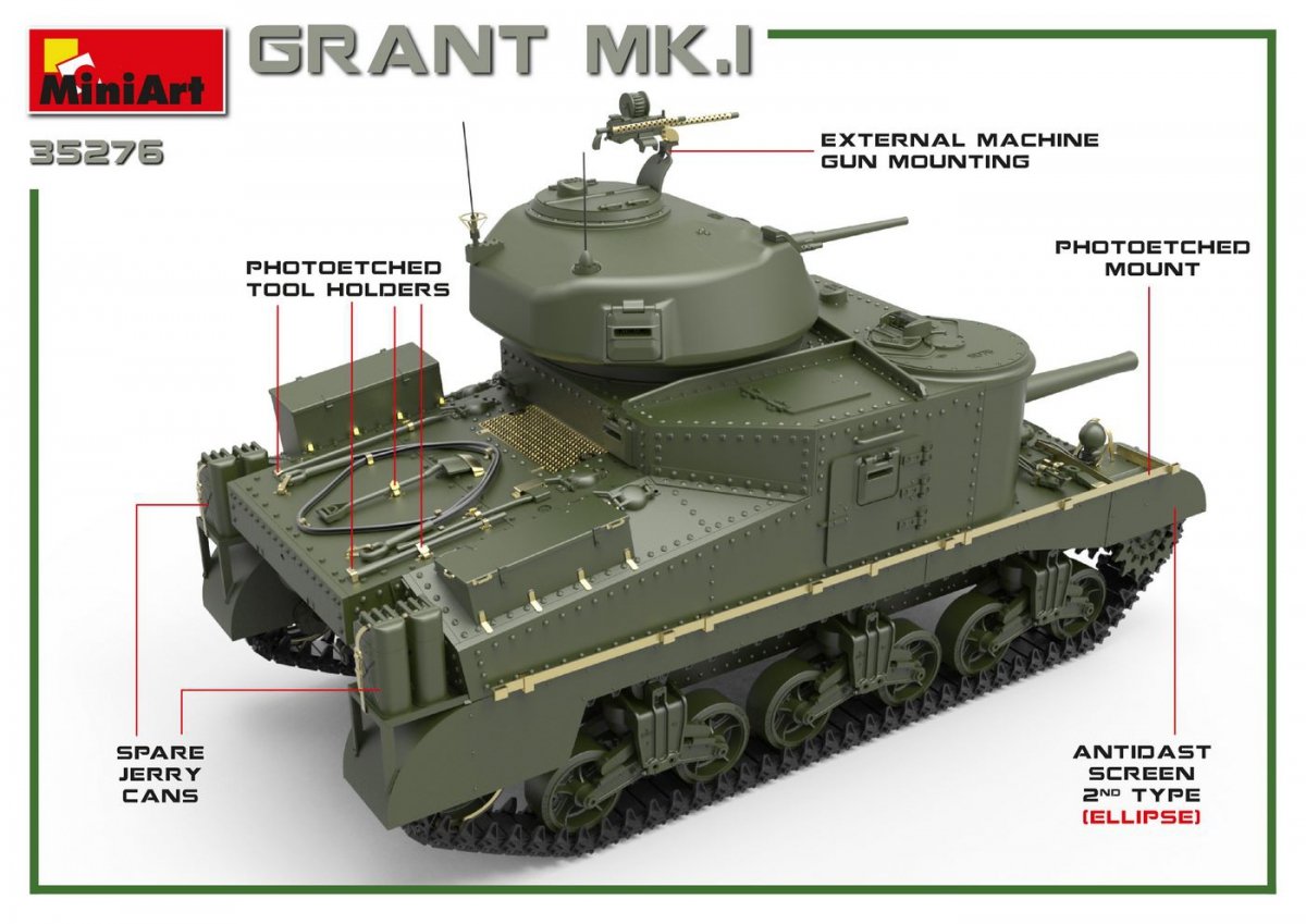 MiniArt 35276 GRANT Mk.I 1/35 – immagine 4