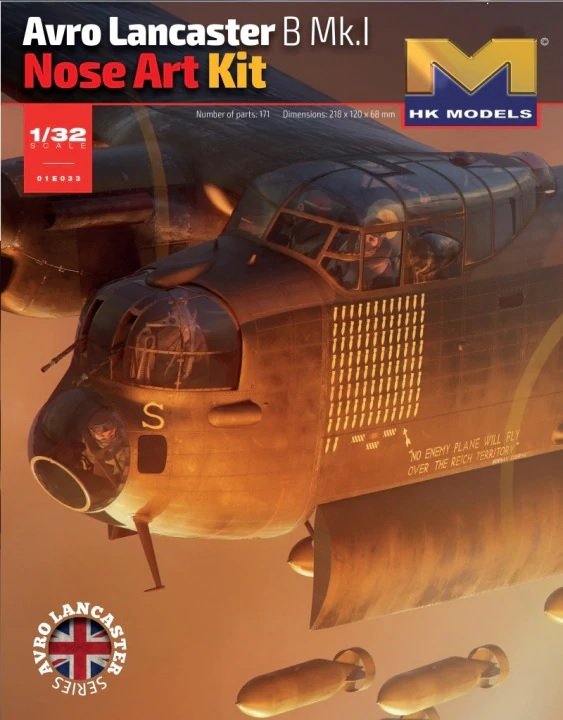 HK MODELS 01E033 Kit de décoration de nez Avro Lancaster B Mk.I 1/32