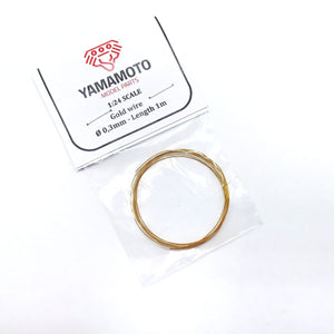 Yamamoto Model Parts YMPTUN87 Gold wire 0,3mm Length 1m 1/24