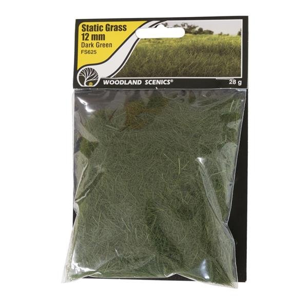 Woodland Scenics WFS625 Herbe statique 12 mm Vert foncé