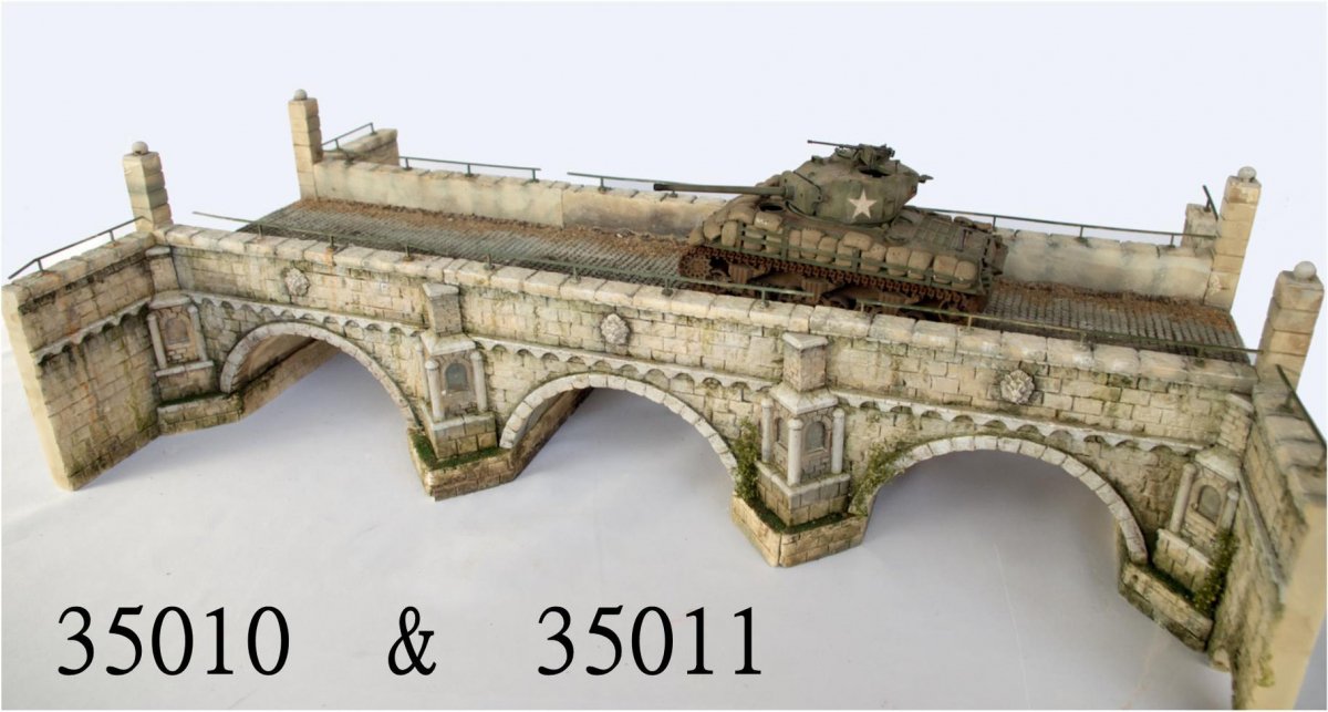 RT-Diorama 35011 Large Stone arch bridge - extension 1/35 – imagen 5