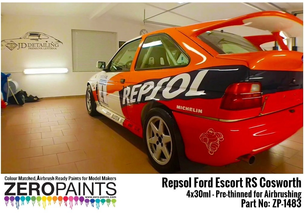 Zero Paints ZP-1483 Repsol Ford Escort RS Cosworth Paint Set 4x30ml – imagen 2