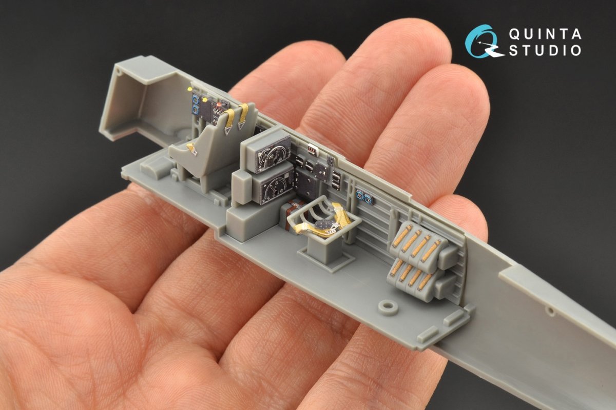 Quinta Studio QD48098 Ju 87B-2/R-2 3D-Printed &amp;amp; coloured Interior on decal paper (Hasegawa) 1/48 – immagine 2