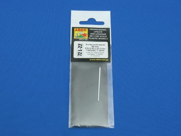 Canon Aber 72L-22 de 85 mm ZiS-S-53 L/51,5 pour chars T-34/85 de 1943/44 / Canon de char soviétique de 85 mm ZIS-S-53 L/51,5 pour (1943-44) T-34/85 1/72  – image 4