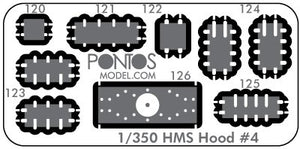 Pontos 35020WD1 HMS Hood Wooden Deck set Type 1 1/350 – image 2