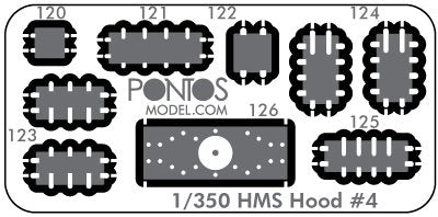Pontos 35020WD1 HMS Hood Wooden Deck set Type 1 1/350 – image 2