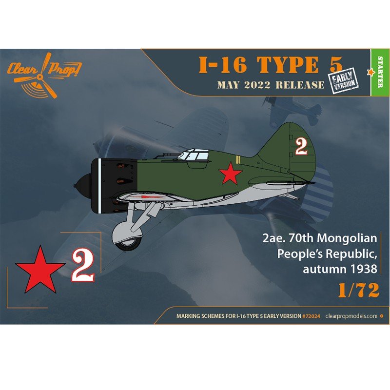 Clear Prop! CP72024 I-16 Type 5 early version STARTER KIT 1/72 – immagine 4