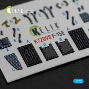 KELIK K72098 F-15E - interior 3D decals for GWH kit 1/72 – immagine 5
