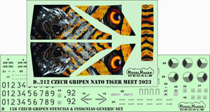 ModelMaker Decals D48212 Czech Gripen NATO Tiger Meet 2023 1/48 – zdjęcie 3