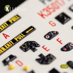 KELIK K35017 HH-60G PAVE HAWK DÉCALCOMANIES 3D INTÉRIEURES POUR MAQUETTE KITTY HAWK 1/35  – image 10