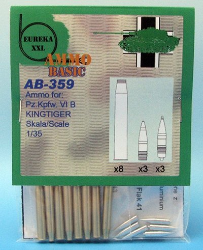 Eureka XXL AB-359 Ammo for : Pz.Kpfw. VI B, KINGTIGER 1/35