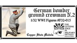 Copper State Models F32-015 German bomber ground crewman N.2 1/32