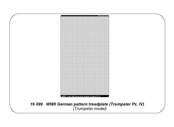 Aber 16099 WWII German pattern treadplate (Trumpeter Pz. IV) 1/16 – Bild 11