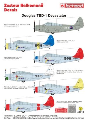 Techmod 48810 - Douglas TBD-1 Devastator 1/48 – image 2