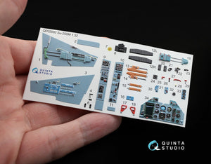 Quinta Studio QD32002 Su-25SM 3D-Printed &amp;amp; coloured Interior on decal paper (for Trumpeter kit) 1/32 – immagine 2