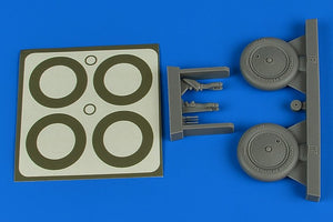 Aires 2236 I-16 wheels &amp;amp; paint masks 1/32 HASEGAWA / REVELL