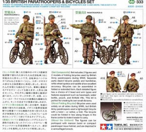 Tamiya 35333 British Paratroopers Set w/Bicycles 1/35 – zdjęcie 2