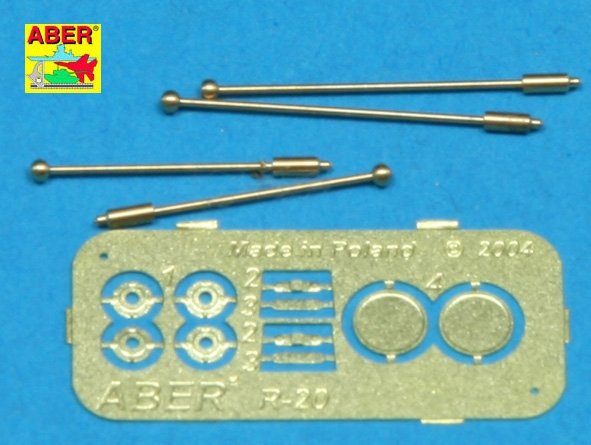 Aber R-20 German with indicators for Sd.Kfz.234 - 4 pcs. 1/35