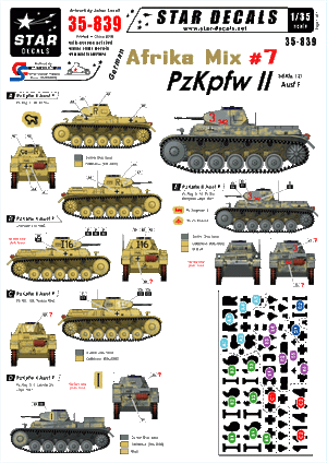 Star Decals 35-839 German Afrika Mix #7 1/35