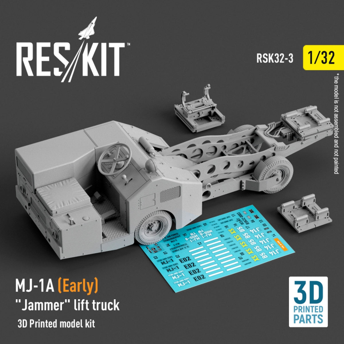 RESKIT RSK32-0003 MJ-1A (Early) "Jammer" lift truck (3D Printed model kit) 1/32
